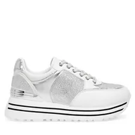 Półbuty damskie - Sneakersy Eva Minge WYL3795-1 Srebrny - miniaturka - grafika 1