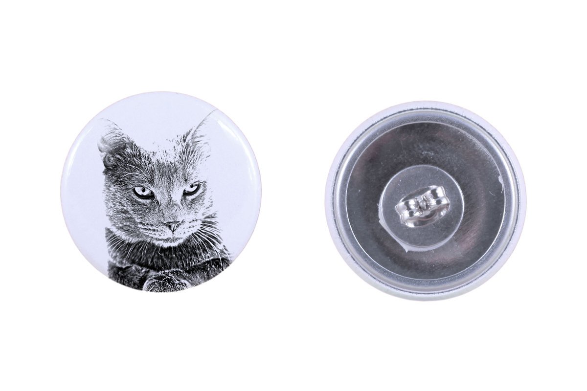 Chartreux - kolczyki z ukochanym kotem, własne foto, idealny gadżet dla miłośników kotów marki Art.-Dog