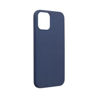 Etui i futerały do telefonów - Forcell Futerał SOFT do IPHONE 12 / 12 PRO ciemny niebieski - miniaturka - grafika 1