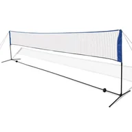 Badminton - VidaXL Siatka i lotki do badmintona, 600x155 cm - miniaturka - grafika 1