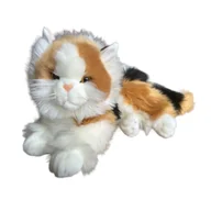 Zabawki interaktywne dla dzieci - Maskotka Kot Calico Biało-Rudy Pluszak 30cm Miękka Przytulanka Miś Kotek - miniaturka - grafika 1