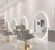Meble fryzjerskie - Konsola konsoleta fryzjerska barberska kosmetyczna lustro LED 170x70 STD - miniaturka - grafika 1