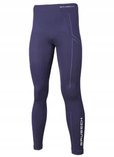 Brubeck Spodnie męskie EXTREME WOOL granatowe r XL LE11120) - Bielizna sportowa męska - miniaturka - grafika 1