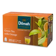 Herbata - Dilmah Green Tea Pomarańcza 20x1,5g herbata ekspresowa - miniaturka - grafika 1