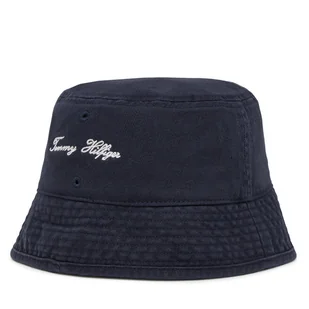 Kapelusz Tommy Hilfiger Seasonal Flag Bucket AM0AM13384 Granatowy - Czapki damskie - miniaturka - grafika 1