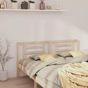 Lumarko Wezgłowie łóżka, 206x4x100 cm, lite drewno sosnowe - Inne meble do sypialni - miniaturka - grafika 4