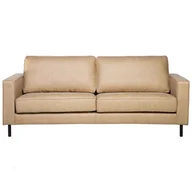 Sofy i kanapy - Beliani Sofa skórzana beżowa SAVALEN - miniaturka - grafika 1