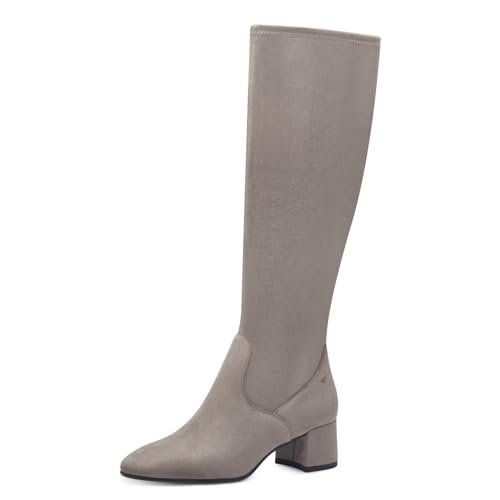 Tamaris Damskie kozaki 1-25541-43 do kolan, szare, 42 EU, szary, 42 EU