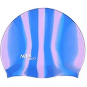 Pływanie - AQUA NILS Czepek NILS Zebra MI9 Niebiesko-różowy - miniaturka - grafika 1