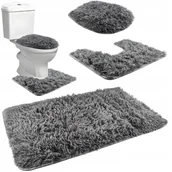 Dywaniki łazienkowe - DYWANIK ŁAZIENKOWY ZESTAW 3W1 SZYBKOSCHNĄCY DO ŁAZIENKI ANTYPOŚLIZGOWY - miniaturka - grafika 1