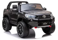 Pojazdy elektryczne dla dzieci - LEAN CARS Auto na Akumulator Toyota Hilux Czarny Lakierowany 7645 - miniaturka - grafika 1