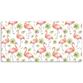 Podkładki na biurko - Podkładka na biurko z nadrukiem Flamingi 120x60 cm - miniaturka - grafika 1