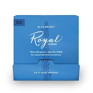 Royal by D'Addario Bb Clarinet Reeds, 3.0, 25 sztuk pojedynczych ustników - Instrumenty dęte - miniaturka - grafika 1