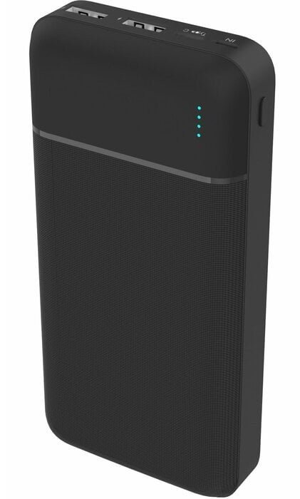 PLATINET POWER BANK SET 20000 mAh + 20W PD CHARGER + 1M CABLE BLACK [46219]