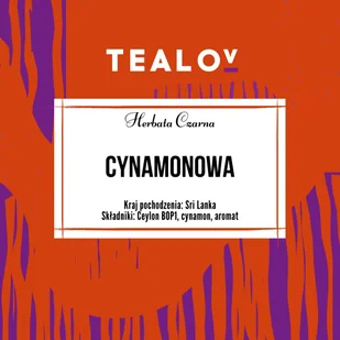 Herbata TEALOV czarna CYNAMONOWA 100g - Herbata - miniaturka - grafika 1