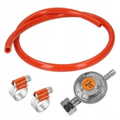 Akcesoria i części AGD - REDUKTOR BUTLI 11kg + WĄŻ DO GAZU 4 METRY + 2 x OPASKI ZESTAW KOMPLET - miniaturka - grafika 1