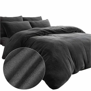 Komplet pościeli bawełnianej GRUBA FROTA 160x200 MIĘKKA FROTTE antracyt - Pościel Komplet pościeli bawełnianej GRUBA FROTA 160x200 MIĘKKA FROTTE antracyt - Pościel - miniaturka - grafika 1
