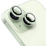 Szkła hartowane na telefon - Osłona aparatu, szkło 9H do iPhone 15, 1 zestaw, jasna zieleń - miniaturka - grafika 1