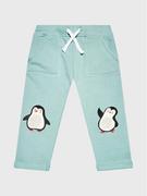 Spodnie i spodenki dla dziewczynek - Blue Seven Spodnie dresowe 990054 Zielony Regular Fit - miniaturka - grafika 1