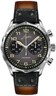 Zegarki męskie - Zegarek Junghans 27/3493.00 Pilot Chronoscope 43mm - miniaturka - grafika 1