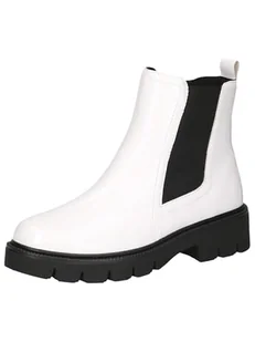 CAPRICE Damskie botki 9-25413-43, White nalak, 38 EU - Botki damskie - miniaturka - grafika 1
