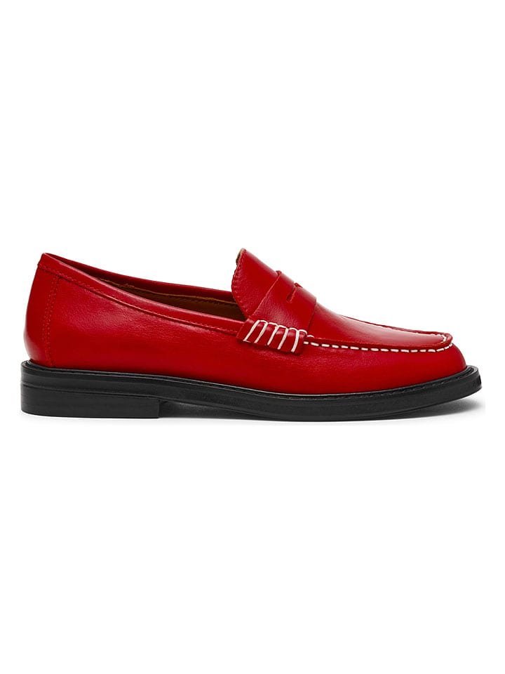 Steve Madden Mokasyny w kolorze czerwonym