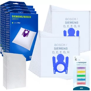 16X Worki Sbmb01K Do Bosch Serie 2 4 6 8 Typ D E F G H + Filtry + Zapach - Worki do odkurzaczy - miniaturka - grafika 1