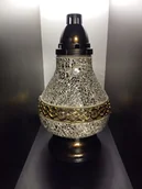 Lampiony i znicze - Znicz KARAFA DECOR DUŻA Złota - miniaturka - grafika 1