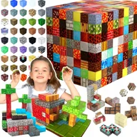 Klocki - Klocki Magnetyczne 100 sztuk Mix Klocków Konstrukcyjnych + ludzik - miniaturka - grafika 1