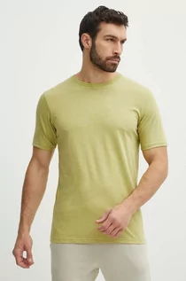 Koszulki męskie - Helly Hansen t-shirt męski kolor zielony melanżowy - grafika 1