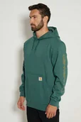 Bluzy męskie - Bluza Carhartt Midweight Logo Sleeve - miniaturka - grafika 1