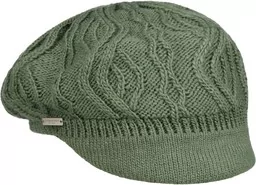 Czapka Kaszkiet Dzianinowa Annelie by Seeberger, zielony, One Size - Czapki damskie - miniaturka - grafika 1