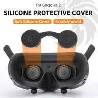 Akcesoria do drona - Osłona obiektywu Pyłoszczelny obiektyw VR Silikonowy futerał Soft Protector Anti-Scratch Akcesoria do gogli DJI Avata 2/1 2/3 - miniaturka - grafika 1