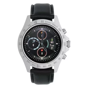 Garett V8 RT Czarno-srebrny/Skórzany - Smartwatch - miniaturka - grafika 4