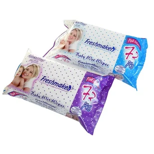 Freshmaker Baby Chusteczki Nawilżane dla Dzieci 72 Sztuki - Chusteczki nawilżane - miniaturka - grafika 1