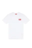 Koszulki męskie - t-shirt uomo diesel a11593 0niar t-nlabel-l1 100 - miniaturka - grafika 1