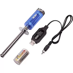 Reely ALU-GLOWSTECKER zestaw 3000 akumulatorów SUB-C USB - Świece żarowe - miniaturka - grafika 1