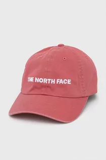 Czapki damskie - The North Face czapka z daszkiem Horizontal kolor różowy z aplikacją - grafika 1
