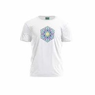 Koszulki męskie - Green Fish, Męski T-shirt z cyfrowym nadrukiem,% 100 bawełna, biały, na co dzień, męskie topy, rozmiar: XL, biały, XL - miniaturka - grafika 1