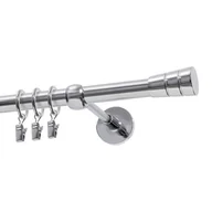 Karnisze - Karnisz DECASTYL Stożek z kółkami Pojedynczy 200 cm Chrom - miniaturka - grafika 1