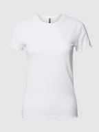 Koszulki i topy damskie - T-shirt z prążkowaniem model ‘NICCA’ - miniaturka - grafika 1