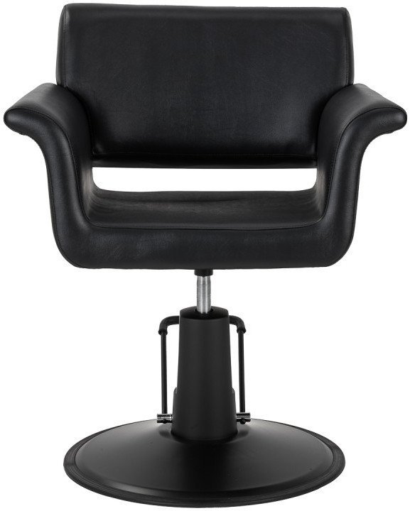 Gabbiano fotel fryzjerski Lucca Czarny czarna podstawa