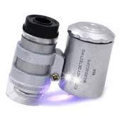 Mikroskopy i lupy - MIKROSKOP KIESZONKOWY LUPA JUBILERSKA X60 - miniaturka - grafika 1