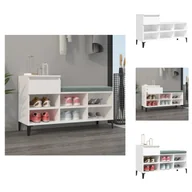Szafki na buty - vidaXL Stojak na buty biały 102x36x60 cm materiał drewnopochodny - Stojaki i szafki na buty - miniaturka - grafika 1