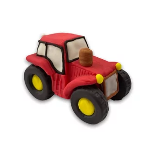 Figurka cukrowa Czerpaczka czerwona koparka traktor - Dodatki do ciast w proszku - miniaturka - grafika 1