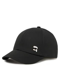 KARL LAGERFELD Czapka z daszkiem A2W33061 Czarny - Czapki i chusty sportowe męskie - miniaturka - grafika 1