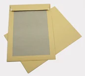 Koperty - Koperta B4 brązowa z tekturą 400g 100szt. - miniaturka - grafika 1