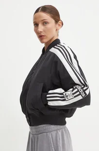 adidas Originals kurtka bomber Adibreak damski kolor czarny przejściowa IW5583 - Kurtki damskie - miniaturka - grafika 1