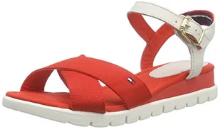 Tommy Hilfiger Damski M1285adalene 1d pasek na kostkę, czerwony - czerwony Fiery Red 629-36 EU - Paski - miniaturka - grafika 1