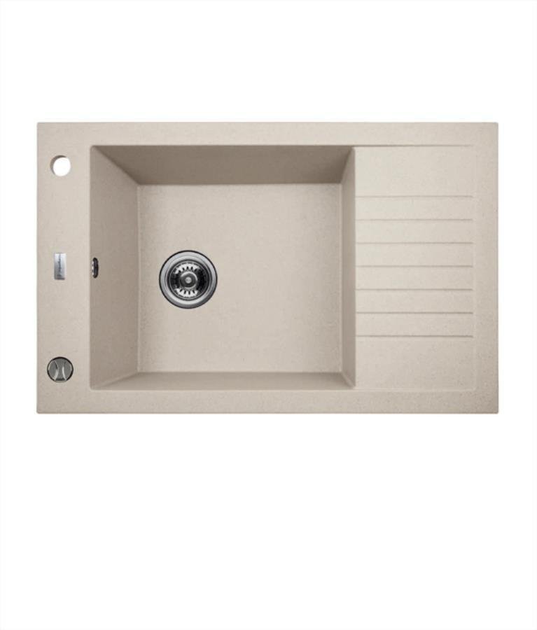 Laveo AQ.901-1012010 / AQUAFORM / MODENA / ZLEW GRANIT BEŻ , 50X78CM , 1K XL +1/2 OC , SYFON /